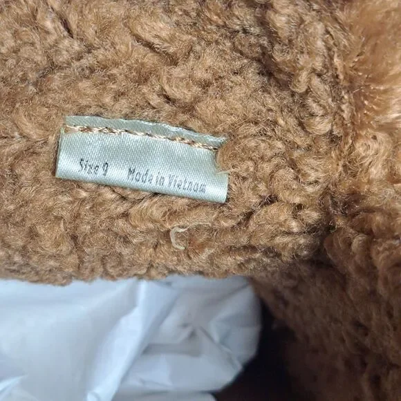 Dolce Vita Lelani Plush Flat Platform Mule Women's Sz 9 Pecan Suede (VGC) - Picture 9 of 9